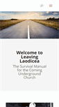 Mobile Screenshot of leavinglaodicea.com